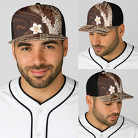 Samoa Teuila 2025 Baseball Net Cap Samoan Siapo Pattern Brown Version - Polynesian Pride