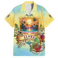 Aloha Hawaii Turtle Family Matching Off Shoulder Maxi Dress and Hawaiian Shirt Retro Style - Polynesian Pride