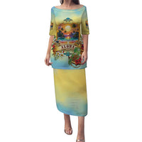 Aloha Hawaii Turtle Puletasi Retro Style - Polynesian Pride