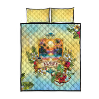 Aloha Hawaii Turtle Quilt Bed Set Retro Style - Polynesian Pride