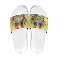 Aloha Hawaii Turtle Slide Sandals Retro Style - Polynesian Pride