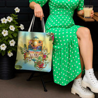 Aloha Hawaii Turtle Tote Bag Retro Style - Polynesian Pride