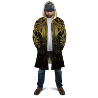 New Zealand Aotearoa Cloak Maori Manta Ray Moko Gold - Polynesian Pride