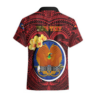 Personalized Papua New Guinea Gulf Province Hawaiian Shirt Mix Coat Of Arms Polynesian Pattern LT05 - Polynesian Pride