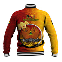 Papua New Guinea Madang Province Baseball Jacket Mix Coat Of Arms Polynesian Pattern LT05 - Polynesian Pride
