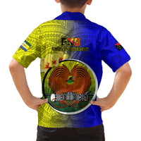 Papua New Guinea Morobe Province Family Matching Short Sleeve Bodycon Dress and Hawaiian Shirt Mix Coat Of Arms Polynesian Pattern LT05 - Polynesian Pride