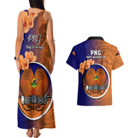 Papua New Guinea New Ireland Province Couples Matching Tank Maxi Dress and Hawaiian Shirt Mix Coat Of Arms Polynesian Pattern LT05 - Polynesian Pride