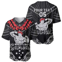 Custom Samoa Wrestling Baseball Jersey Samoan Wrestler Ulafala Style
