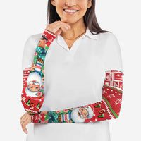 Mele Kalikimaka Hawaii Christmas Arm Sleeves Funny Santa 67 Gen Alpha Slang - Polynesian Pride