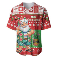 Mele Kalikimaka Hawaii Christmas Baseball Jersey Funny Santa 67 Gen Alpha Slang - Polynesian Pride
