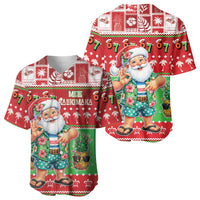 Mele Kalikimaka Hawaii Christmas Baseball Jersey Funny Santa 67 Gen Alpha Slang - Polynesian Pride