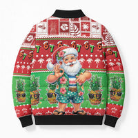 Mele Kalikimaka Hawaii Christmas Bomber Puffer Jacket Funny Santa 67 Gen Alpha Slang - Polynesian Pride