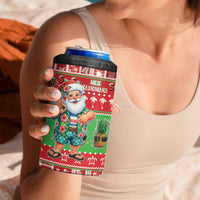 Mele Kalikimaka Hawaii Christmas 4 in 1 Can Cooler Tumbler Funny Santa 67 Gen Alpha Slang - Polynesian Pride