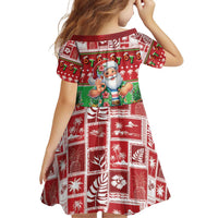 Mele Kalikimaka Hawaii Christmas Family Matching Off Shoulder Short Dress and Hawaiian Shirt Funny Santa 67 Gen Alpha Slang LT05 - Polynesian Pride