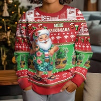 Mele Kalikimaka Hawaii Christmas Kid Ugly Christmas Sweater Funny Santa 67 Gen Alpha Slang - Polynesian Pride