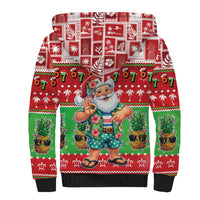 Mele Kalikimaka Hawaii Christmas Sherpa Hoodie Funny Santa 67 Gen Alpha Slang - Polynesian Pride