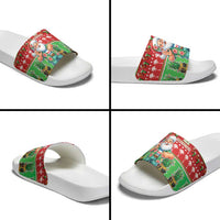 Mele Kalikimaka Hawaii Christmas Slide Sandals Funny Santa 67 Gen Alpha Slang - Polynesian Pride