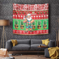 Mele Kalikimaka Hawaii Christmas Tapestry Funny Santa 67 Gen Alpha Slang - Polynesian Pride