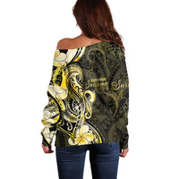 Sarcoma Awareness Off Shoulder Sweater You Are Stronger Than Sarcoma