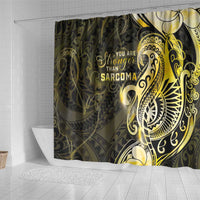 Sarcoma Awareness Shower Curtain You Are Stronger Than Sarcoma