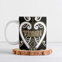 Custom Aotearoa Waikato Tainui Ceramic Mug Maori Tribal Pattern