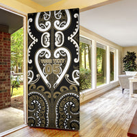 Custom Aotearoa Waikato Tainui Door Cover Maori Tribal Pattern