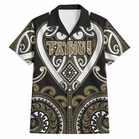 Custom Aotearoa Waikato Tainui Hawaiian Shirt Maori Tribal Pattern LT05 Dark Yellow - Polynesian Pride