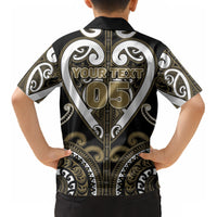 Custom Aotearoa Waikato Tainui Kid Hawaiian Shirt Maori Tribal Pattern LT05 - Polynesian Pride