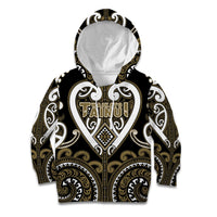 Custom Aotearoa Waikato Tainui Kid Hoodie Maori Tribal Pattern