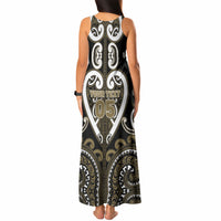 Custom Aotearoa Waikato Tainui Tank Maxi Dress Maori Tribal Pattern LT05 - Polynesian Pride