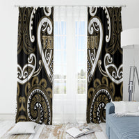 Aotearoa Waikato Tainui Window Curtain Maori Tribal Pattern