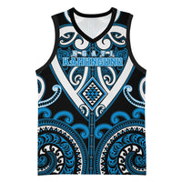 Custom Aotearoa Ngati Kahungunu Basketball Jersey Maori Tribal Pattern