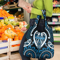 Aotearoa Ngati Kahungunu Grocery Bag Maori Tribal Pattern