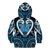 Custom Aotearoa Ngati Kahungunu Kid Hoodie Maori Tribal Pattern
