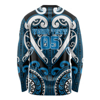 Custom Aotearoa Ngati Kahungunu Long Sleeve Shirt Maori Tribal Pattern