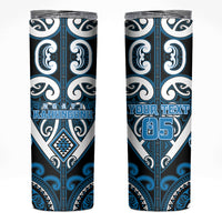 Custom Aotearoa Ngati Kahungunu Skinny Tumbler Maori Tribal Pattern