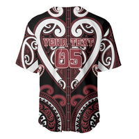 Custom Aotearoa Te Arawa Baseball Jersey Maori Tribal Pattern