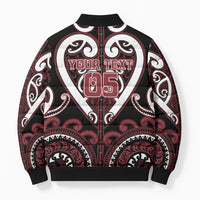 Custom Aotearoa Te Arawa Bomber Puffer Jacket Maori Tribal Pattern