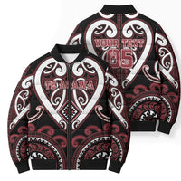 Custom Aotearoa Te Arawa Bomber Puffer Jacket Maori Tribal Pattern