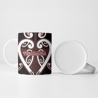 Custom Aotearoa Te Arawa Ceramic Mug Maori Tribal Pattern