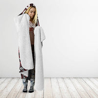 Aotearoa Te Arawa Hooded Blanket Maori Tribal Pattern