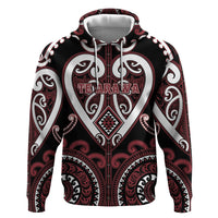 Custom Aotearoa Te Arawa Hoodie Maori Tribal Pattern