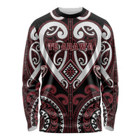 Custom Aotearoa Te Arawa Long Sleeve Shirt Maori Tribal Pattern