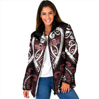 Custom Aotearoa Te Arawa Padded Jacket Maori Tribal Pattern
