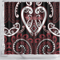 Aotearoa Te Arawa Shower Curtain Maori Tribal Pattern