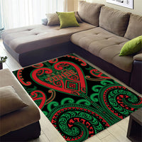 Aotearoa Ngai Tuhoe Area Rug Maori Tribal Pattern