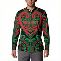 Custom Aotearoa Ngai Tuhoe Button Sweatshirt Maori Tribal Pattern