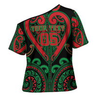 Custom Aotearoa Ngai Tuhoe Cross Shoulder Shirt Maori Tribal Pattern