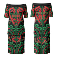 Custom Aotearoa Ngai Tuhoe Family Matching Puletasi and Hawaiian Shirt Maori Tribal Pattern