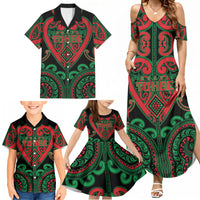 Custom Aotearoa Ngai Tuhoe Family Matching Summer Maxi Dress and Hawaiian Shirt Maori Tribal Pattern LT05 - Polynesian Pride